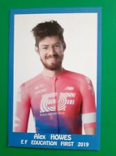 2019 ALEX HOWE Team EDUCATION FIRST CYCLING CARD picture