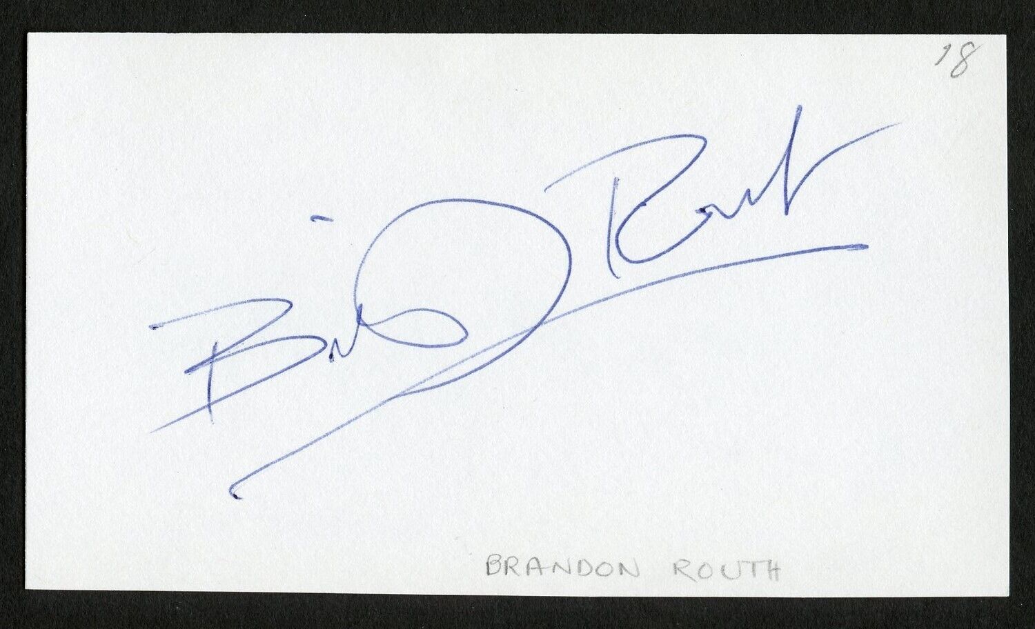 Brandon Routh signed autograph 3x5 Cut American Actor in Superman Returns 2006