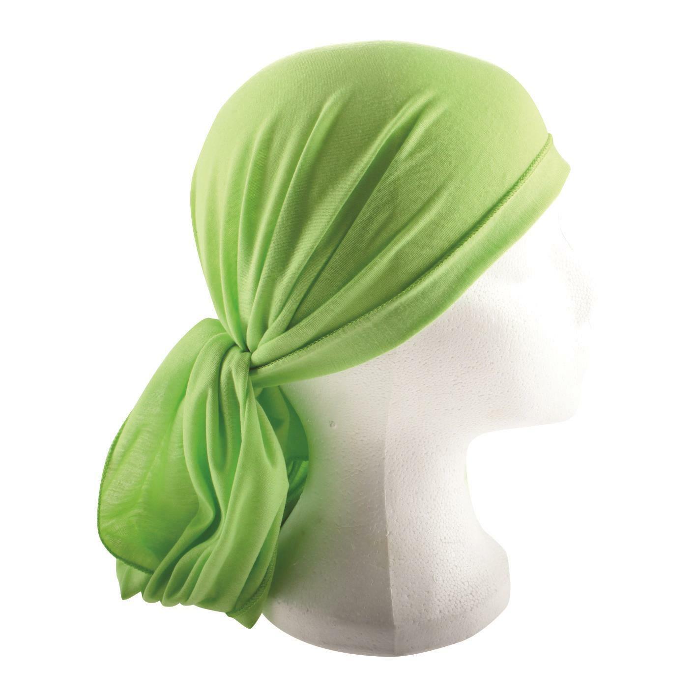 Green Jewish CLASSIC women\'s Cloth Head inner Scarf Cover cap 200*40 cm Bandana