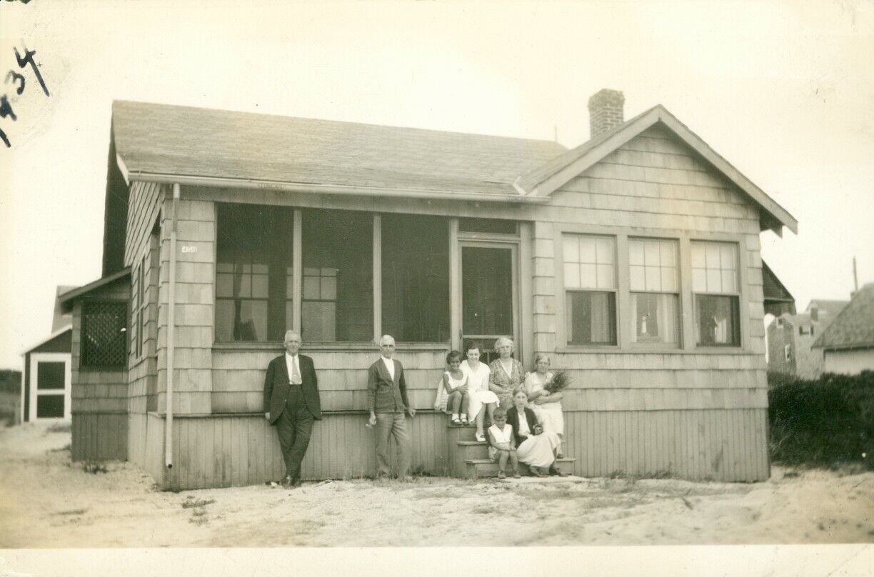 3 Vintage Old 1934 Photos Mt. Cobble Beach House People Westfield Massachusetts 
