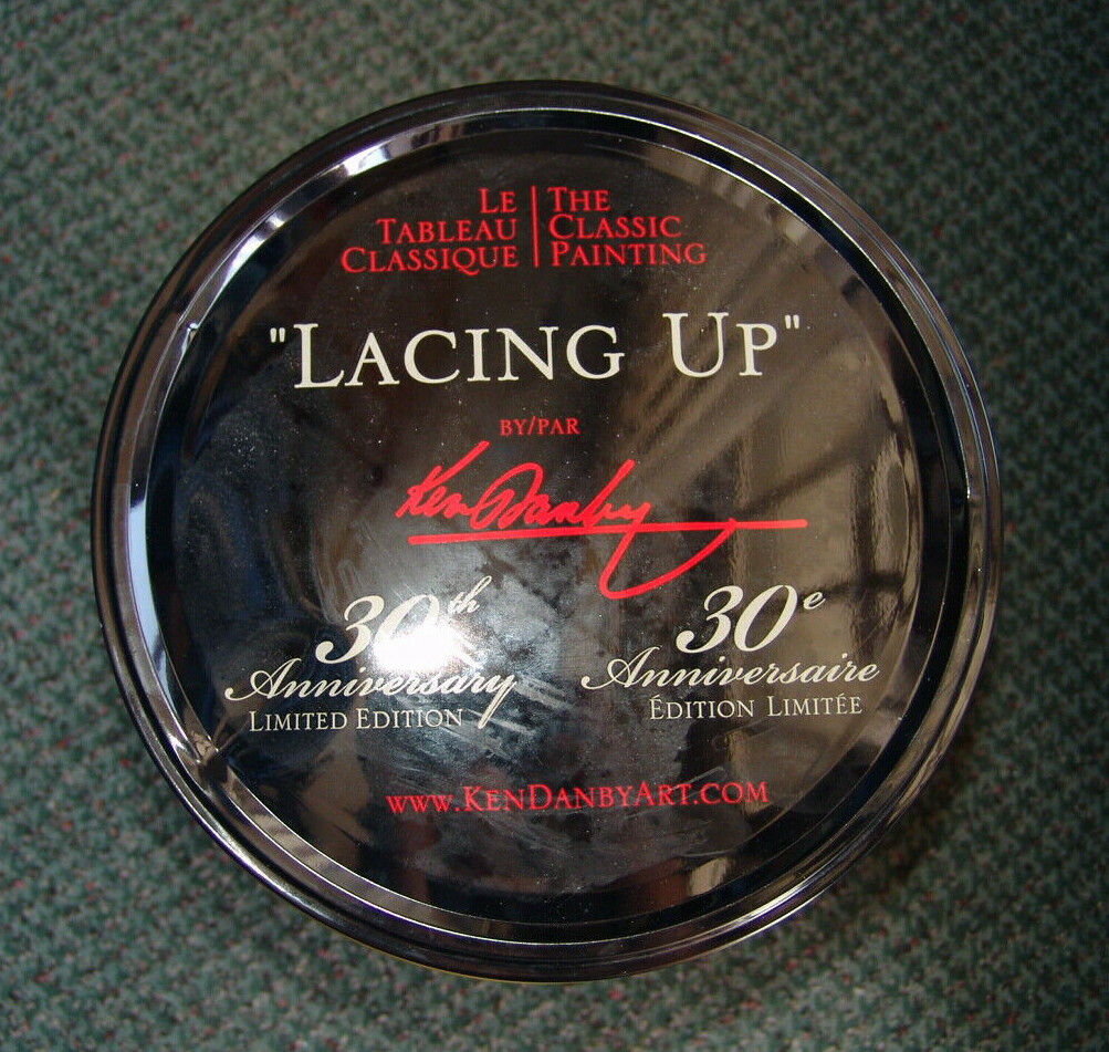 COLLECTABLE 30TH ANNIVERSARY LIMITED EDITION LACING UP by KEN DANBY TIN CAN