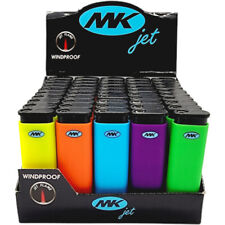 Set of 10 Packs MK JET Torch Lighter Windproof Flame Refillable Butane 5 Colors picture
