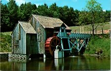 Old Mill and Water Wheel Guildhall Vermont Vintage Postcard picture