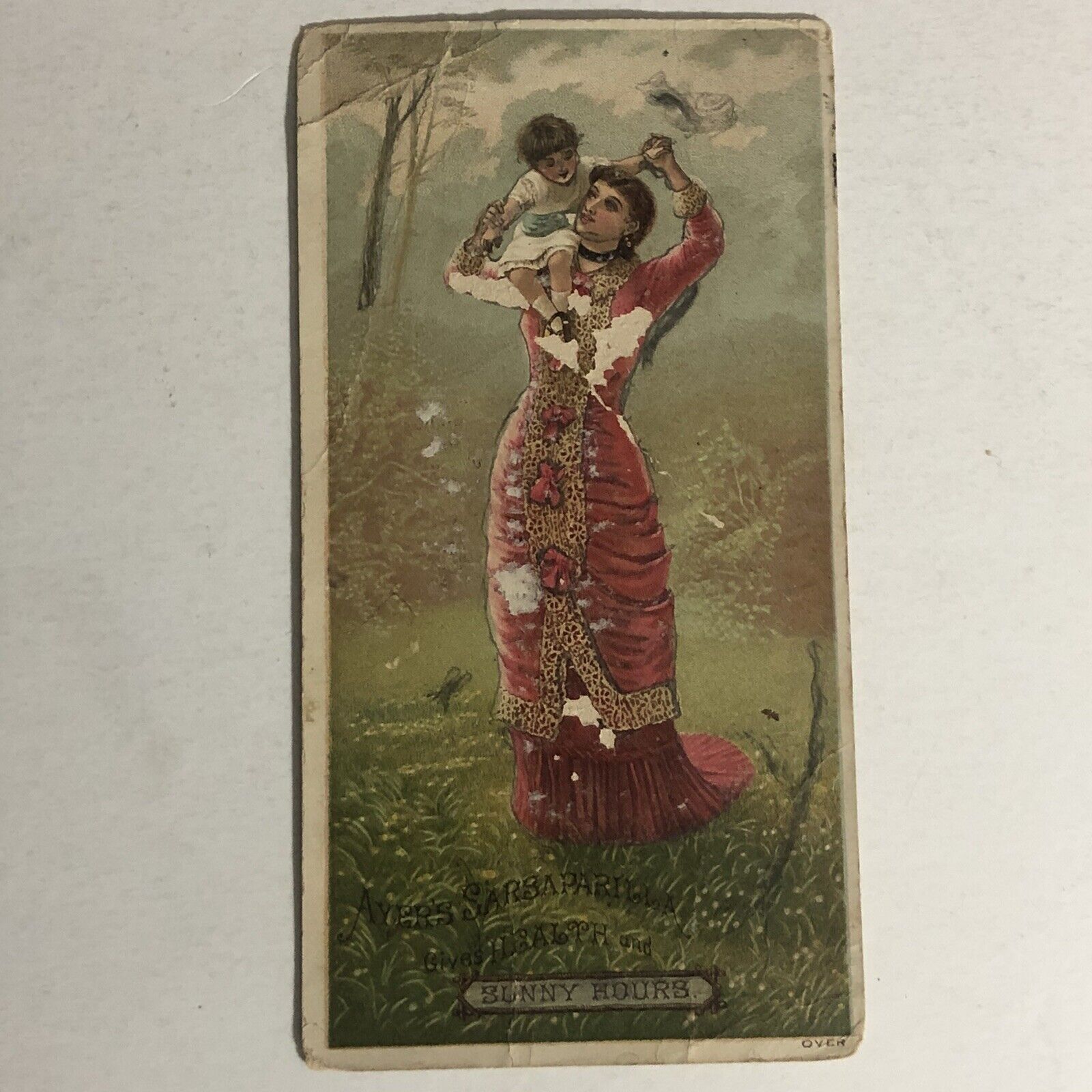 Ayer’s Sarsaparilla Victorian Trade Card Lowell Massachusetts VTC 5