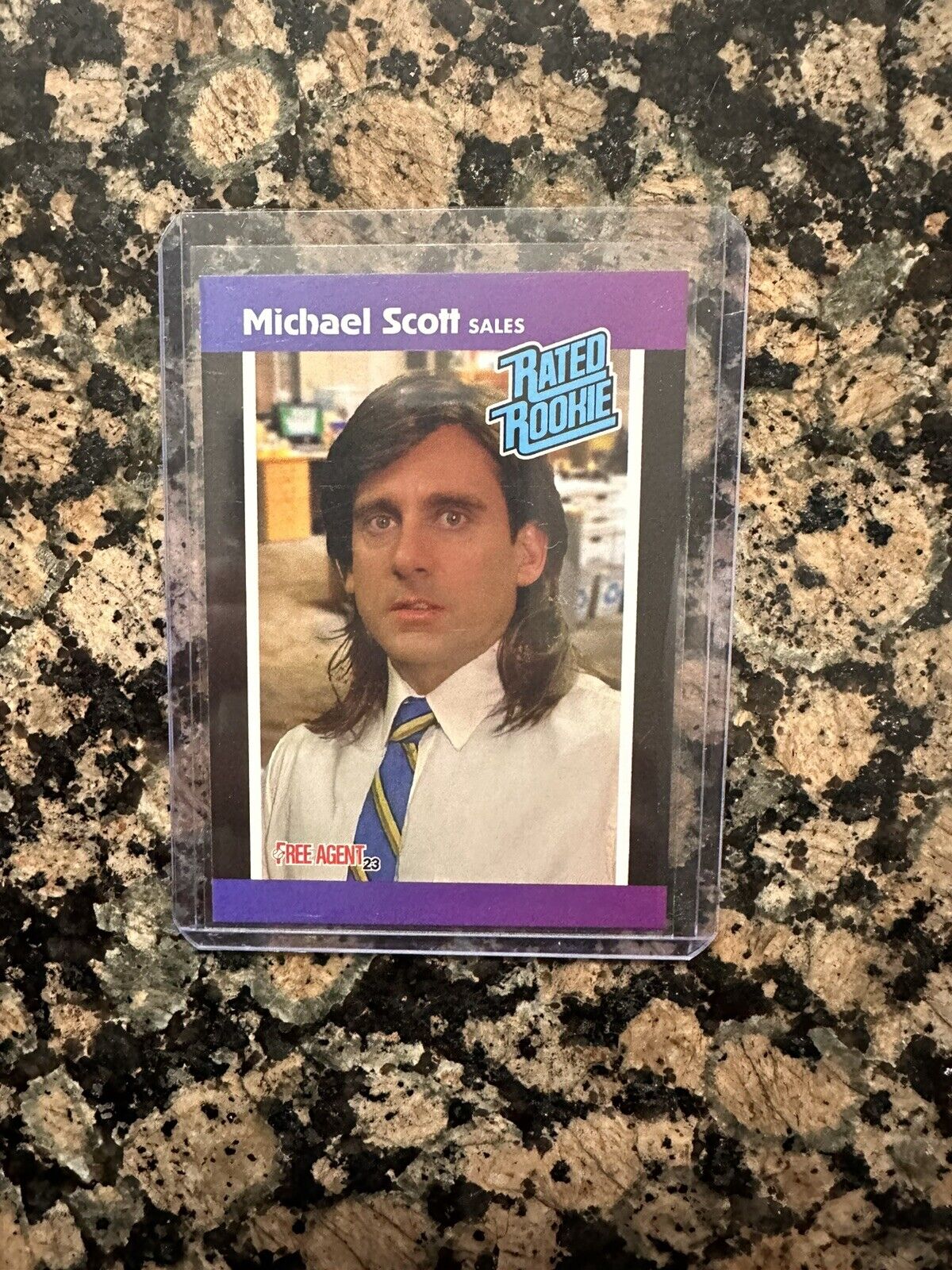 Michael Scott Rated Rookie Trading Card The Office Dunder Mifflin Steve Carrell