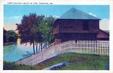 Fort Halifax Built in 1754 Winslow Maine Unposted Postcard picture