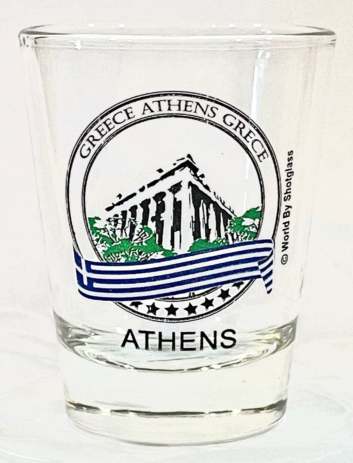 ATHENS GREECE SHOT GLASS SHOTGLASS