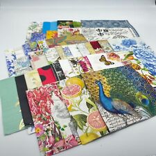 Lot Of 38 Paper Napkins Great for Decoupage Scrapbooking Junk Journaling Crafts picture