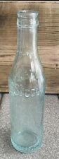 Vintage Straight Sided PEPSI COLA Block Script Greensboro NC Aqua Soda Bottle picture