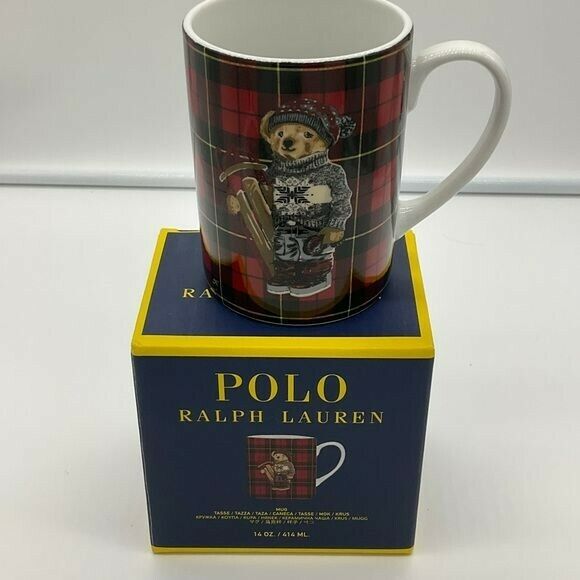 Polo Ralph Lauren Winter Sled Bear Coffee Mug