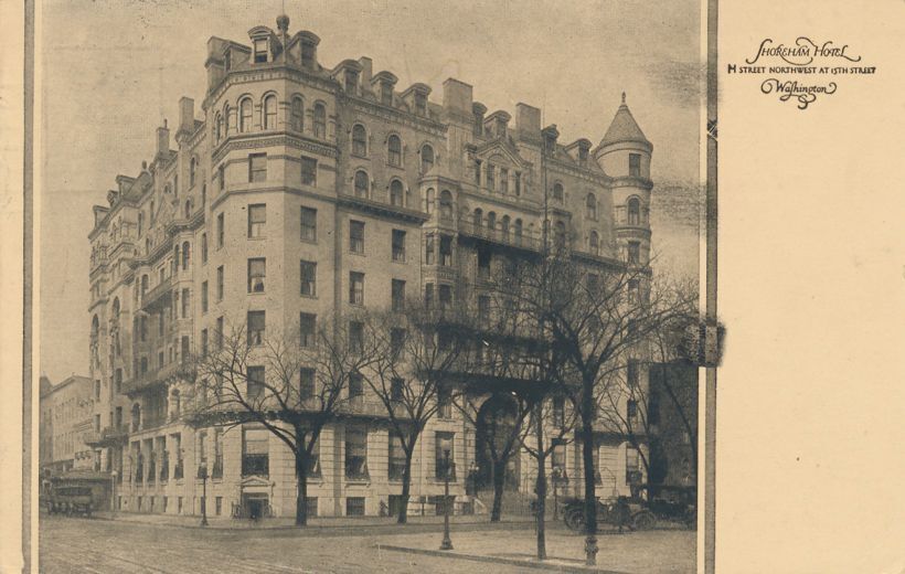 Washington, DC - Shoreham Hotel - pm 1921