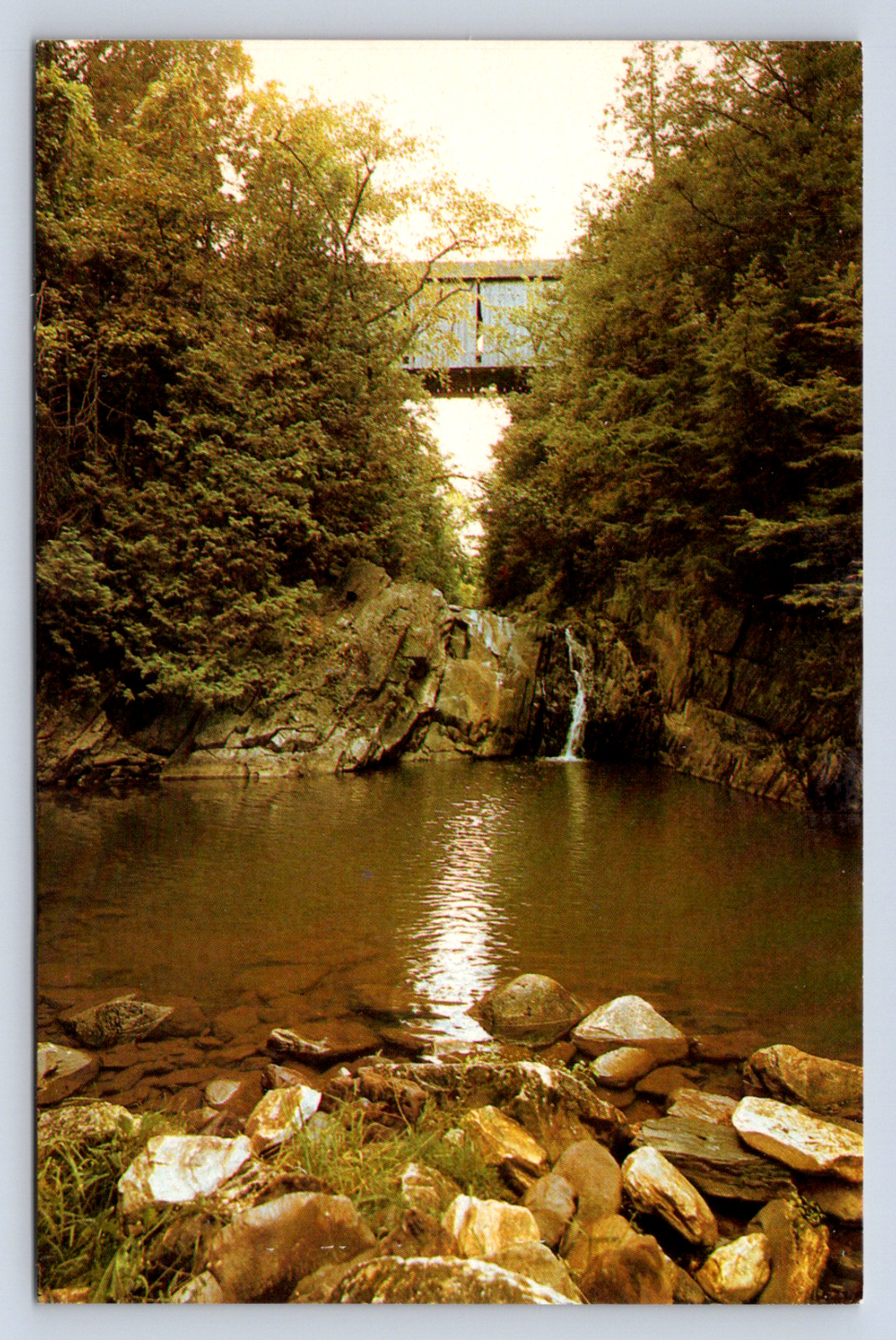 Vintage Postcard Halpin Bridge Middlebury Vermont