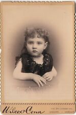 1880-1889 CC Darling Albany, Oregon Little Girl Wilcox & Conn Photograph picture
