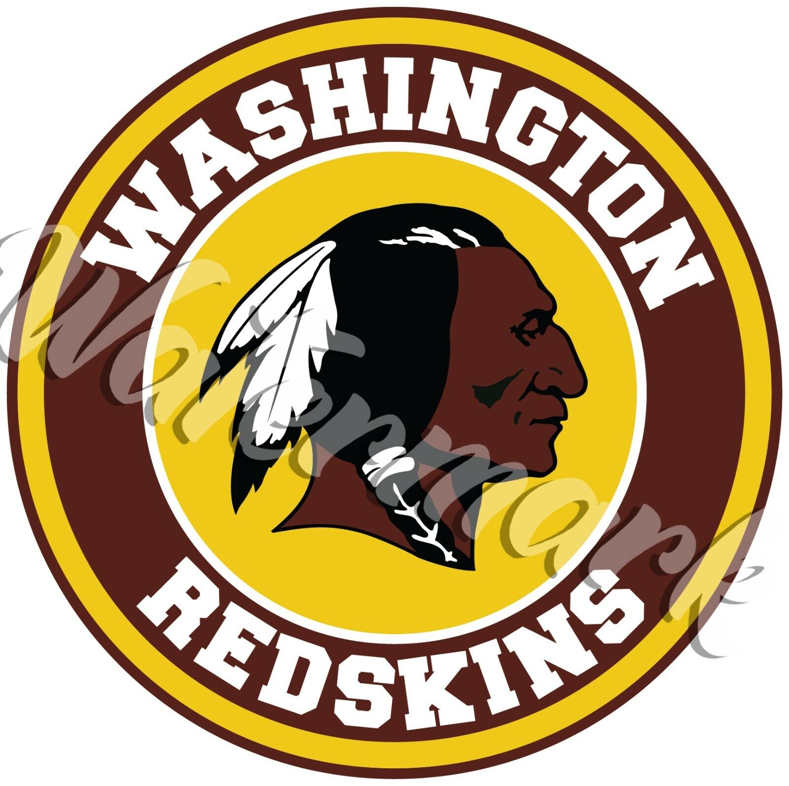 Washington Redskins Circle Logo Sticker / Vinyl Decal 10 sizes