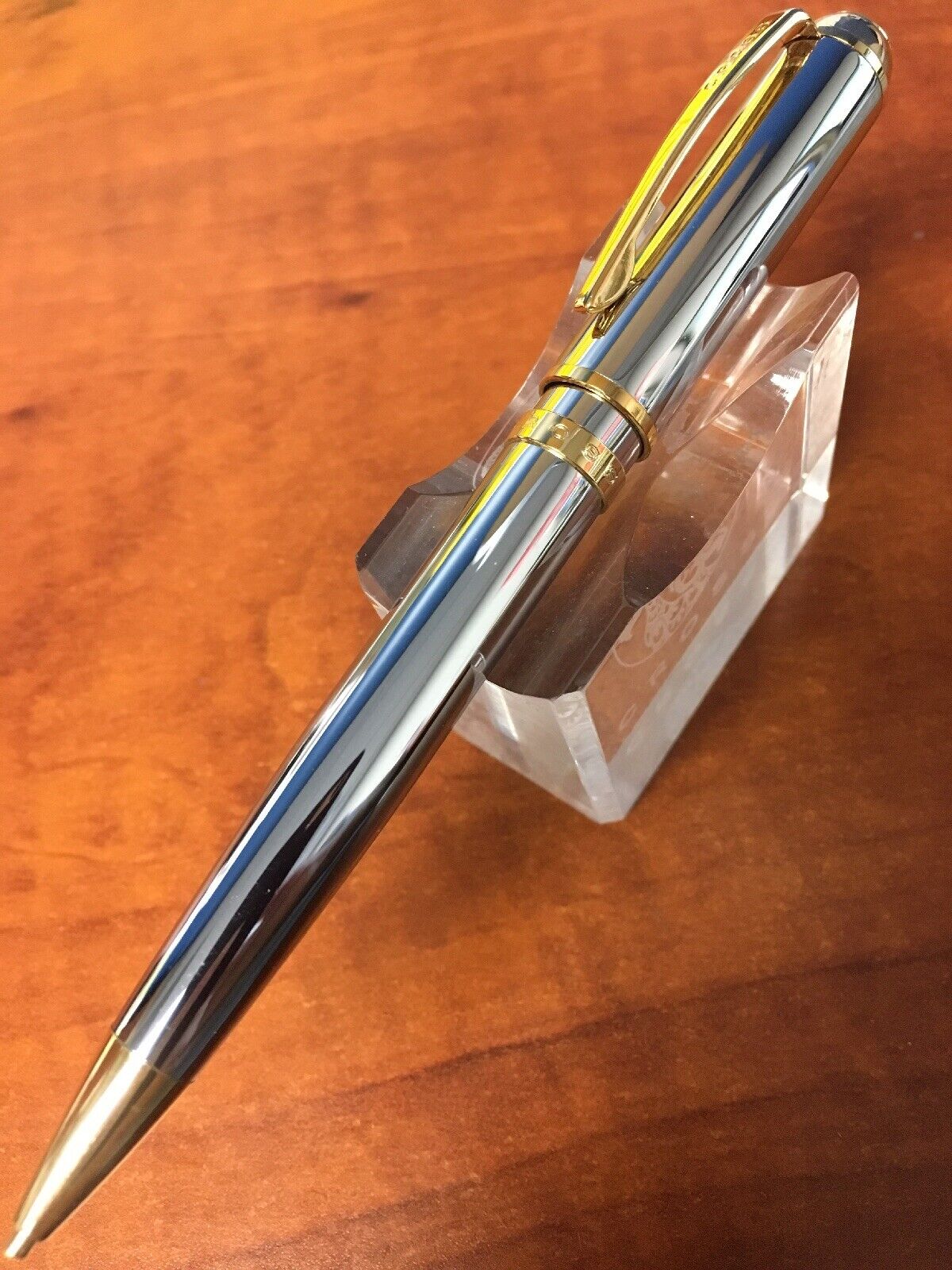 Cross Athens Chrome w/Gold Plate 0.7mm Pencil