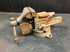 Vintage Little town PA Littco Howe & no. 112 swivel bench vice w/anvil tool picture