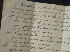 1826 antique AUCTION SALE OF PROPERTY handwritten TENNEY deceased essex rowley m picture