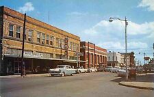 Street Scene Drug Store Corinth Mississippi 1950s postcard picture