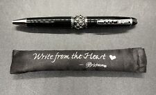 Brighton Mini Short Pen - Write From The Heart - Black Bead- Removable Bead picture