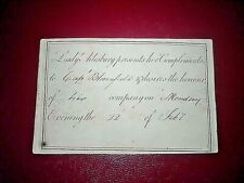 thank you letter from Caroline Campbell Lady Ailesbury late 1700s to Bloomfield, picture