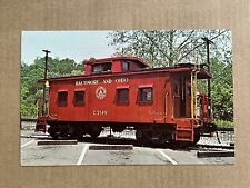Postcard Train Baltimore & Ohio Railroad Caboose I-5 Ellicott City Museum picture