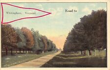 On the Road to Whitingham Vermont~Tree Lined Lane~1913 Pennant Postcard picture