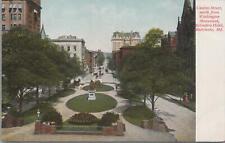 Postcard Charles Street N Washington Monument Belvedere Hotel Baltimore MD  picture