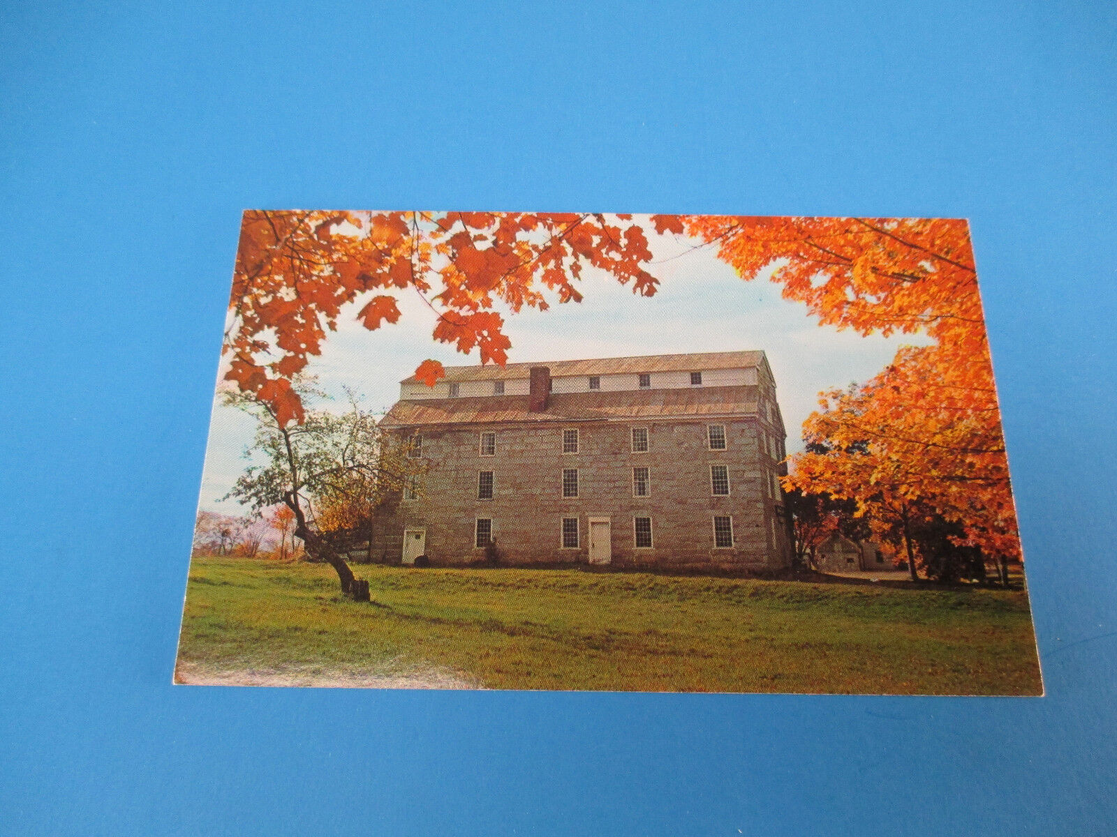 The Old Stone House Brownington,Vermont Vintage Colorful Postcard PC20