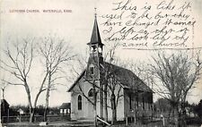 Waterville Kansas~Lutheran Church~They've Changed It~Doesn't Look Same~1910 PC picture