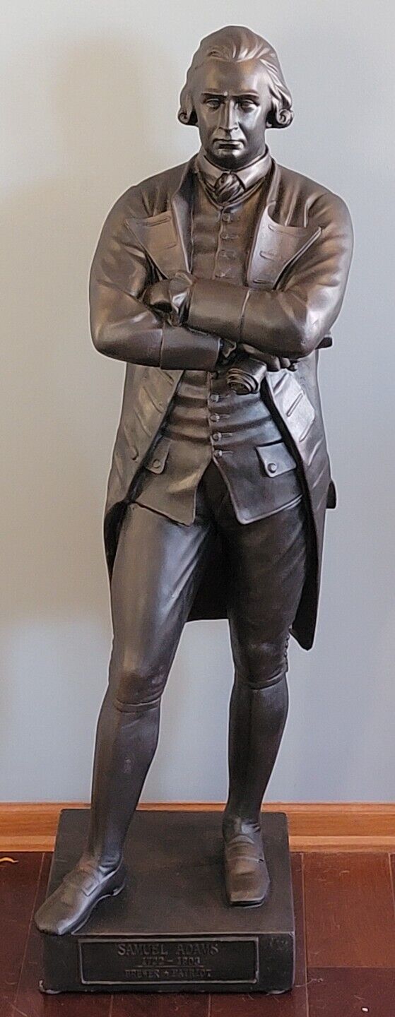 Sam Adams 4\' Statue Bronze Color 1722-1803 Brewer & Patriot Advertising Samuel