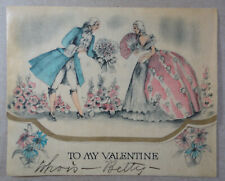 Vintage Victorian Style Valentine Card c1920s picture