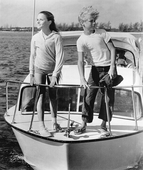 LUKE HALPIN and CONNIE SCOTT 8x10 b/w promo photo from 1963 movie FLIPPER
