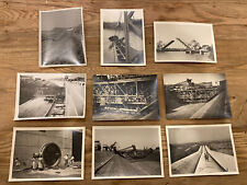 1930’s Vintage Dam Construction Photos Trucks Antique Building Dirt Water Bridge picture