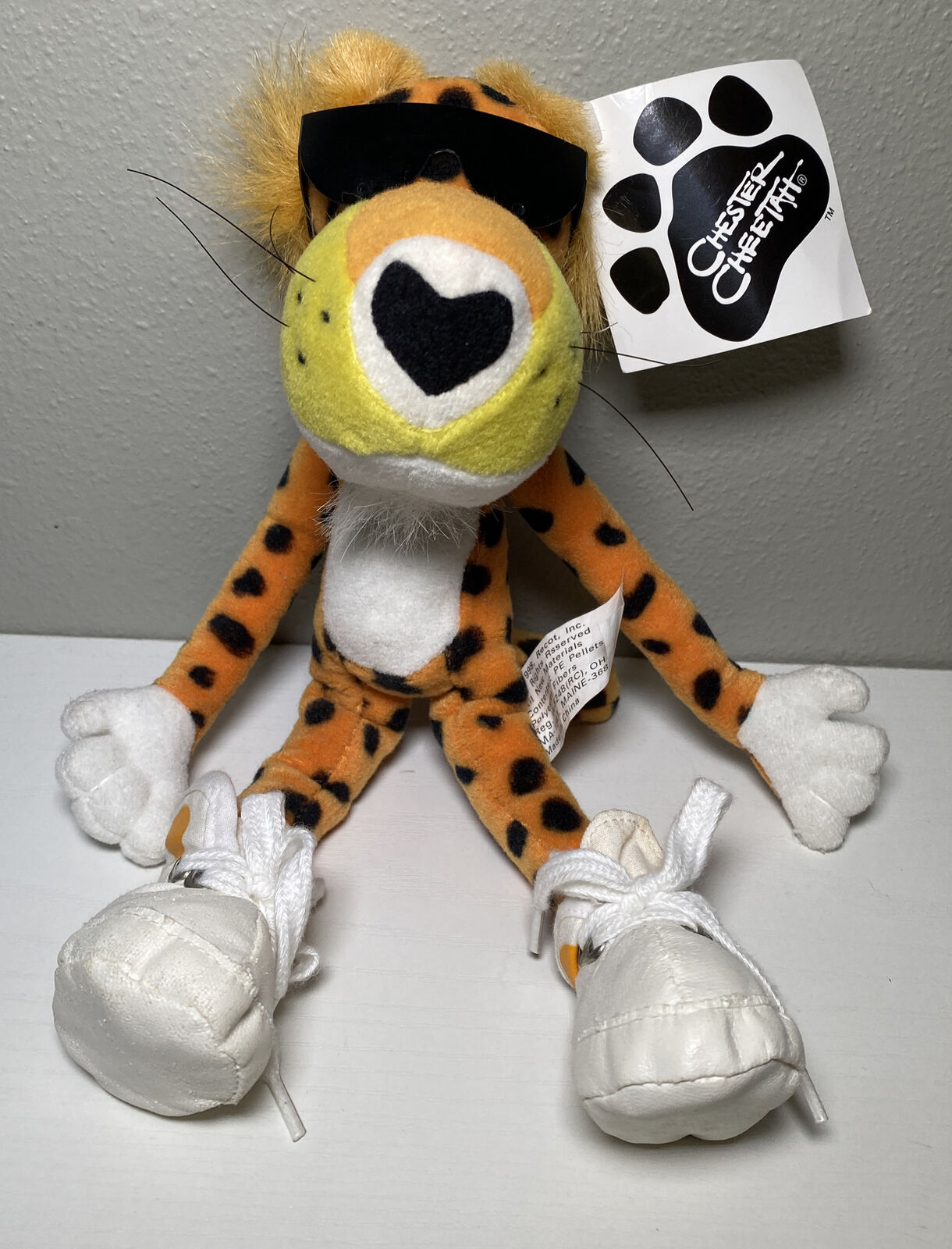Vintage 1998 Chester Cheetah Cheetos Mascot Beanbag Plush Stuffed Animal 11