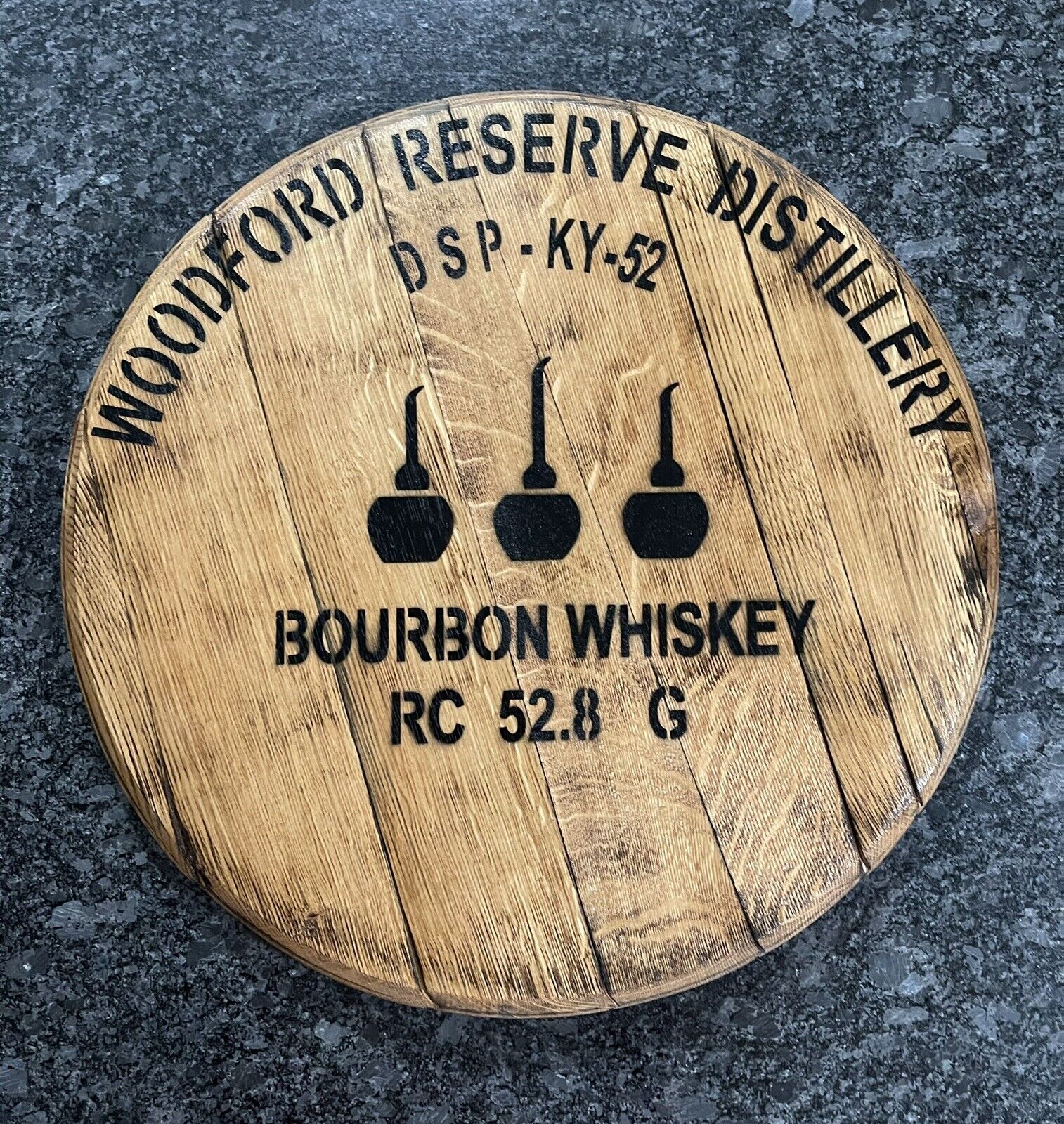 Woodford Reserve Distillery Bourbon Barrel Whiskey Head / Top 21” Diameter