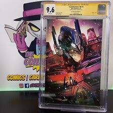 Transformers '84 #1 JOHN GIANG VIRGIN VARIANT CGC SS 9.6 signed Peter Cullen NM+ picture