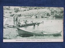 1930s Danby New York Ithaca College Camp Swimmers at Jewel Pond Postcard picture