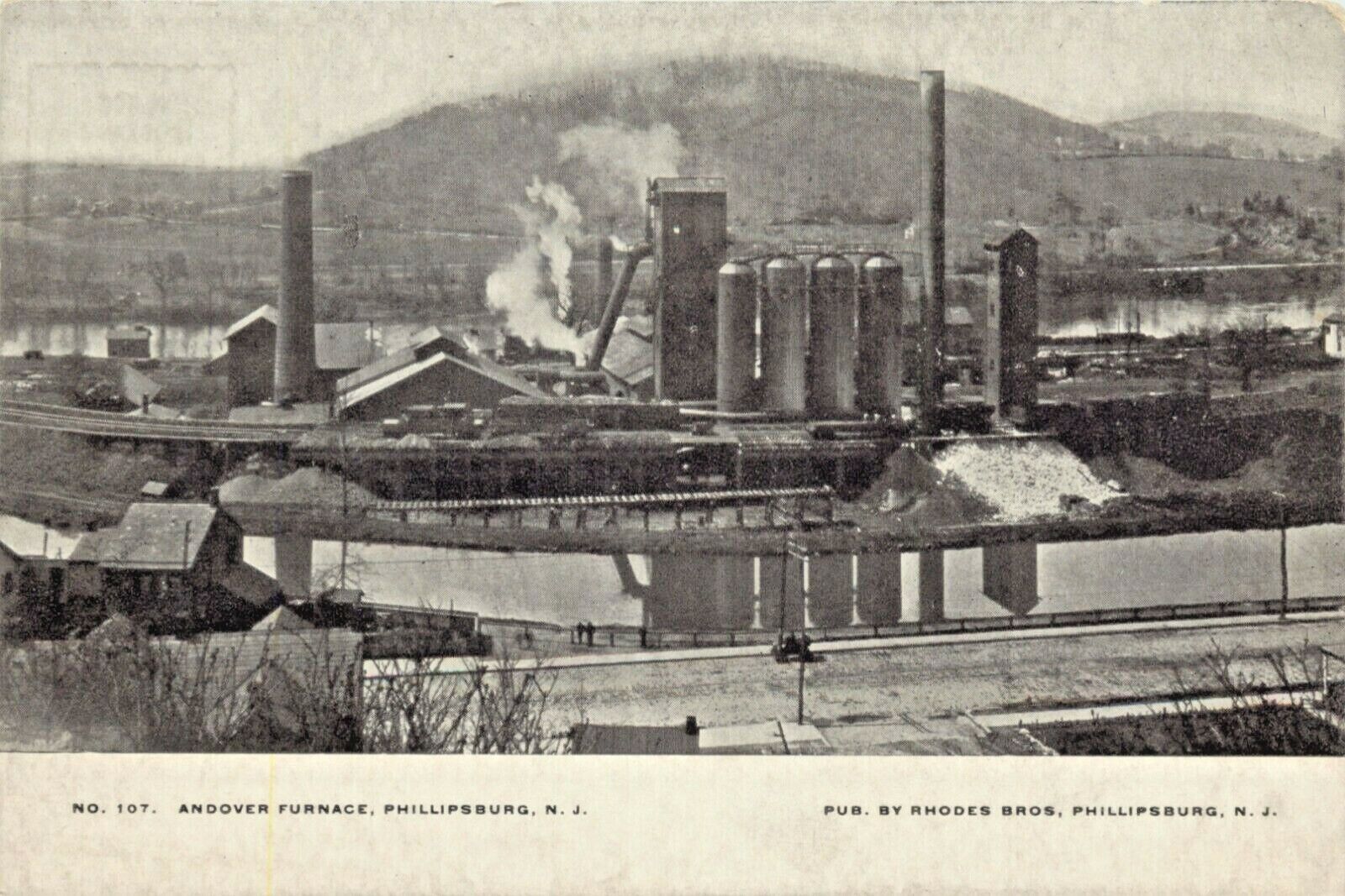A View Of The Andover Furnace, Phillipsburg, New Jersey NJ 1907