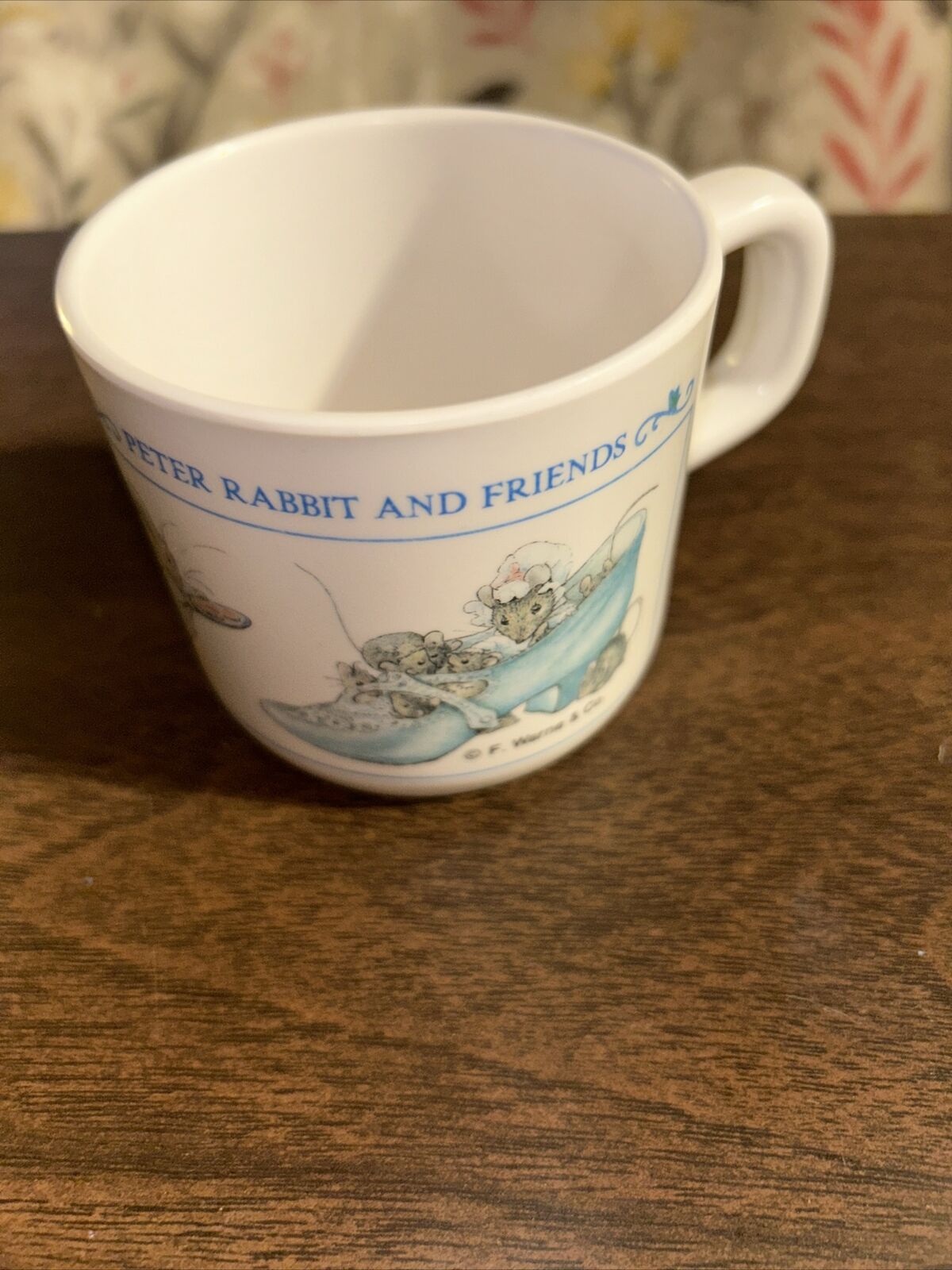 Eden Mug Cup 3” Tall Peter Rabbit & Friends F. Warne & Co Plastic