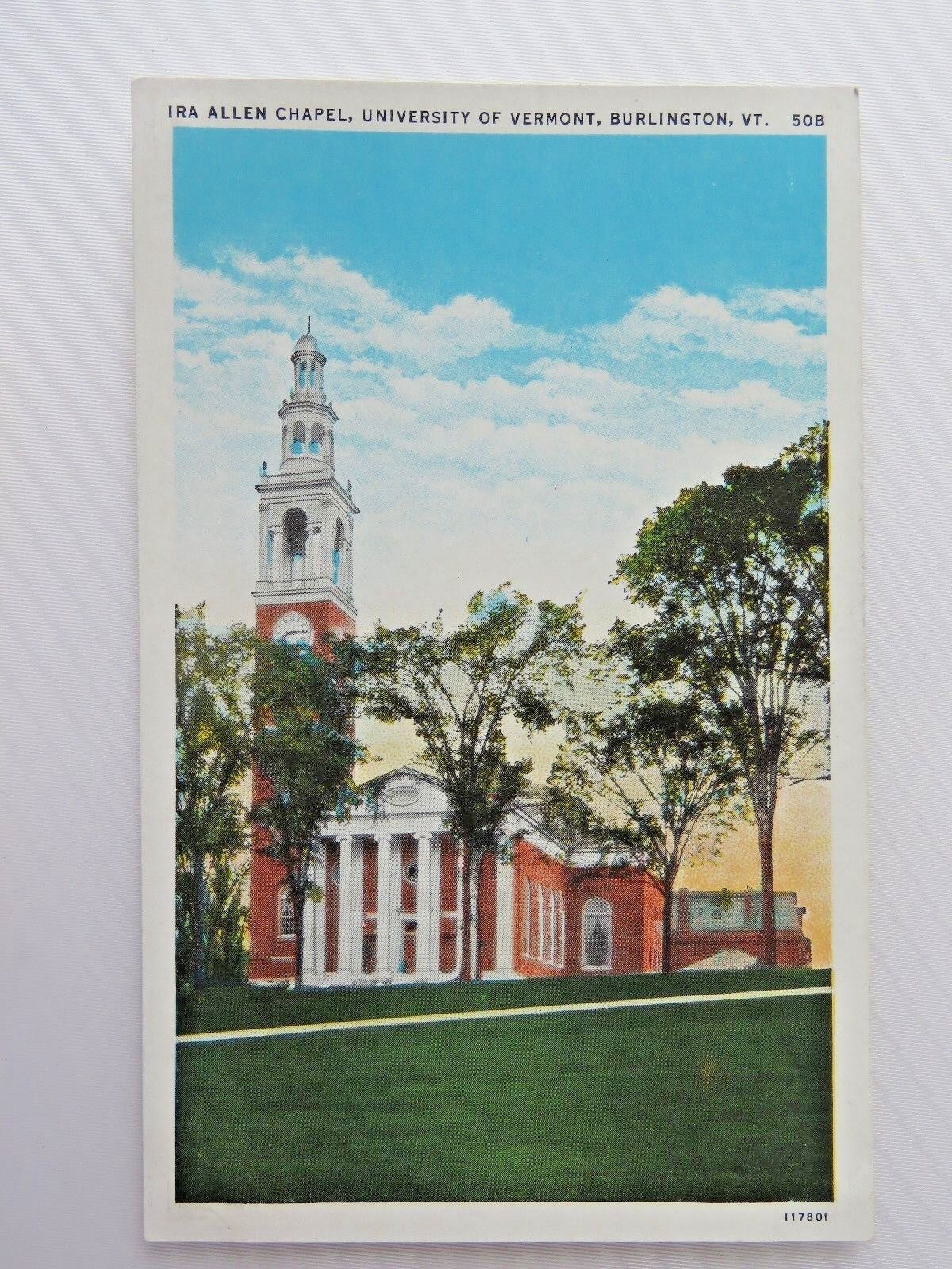 Vintage Postcard Ira Allen Chapel University Of Vermont Burlington VT #5647