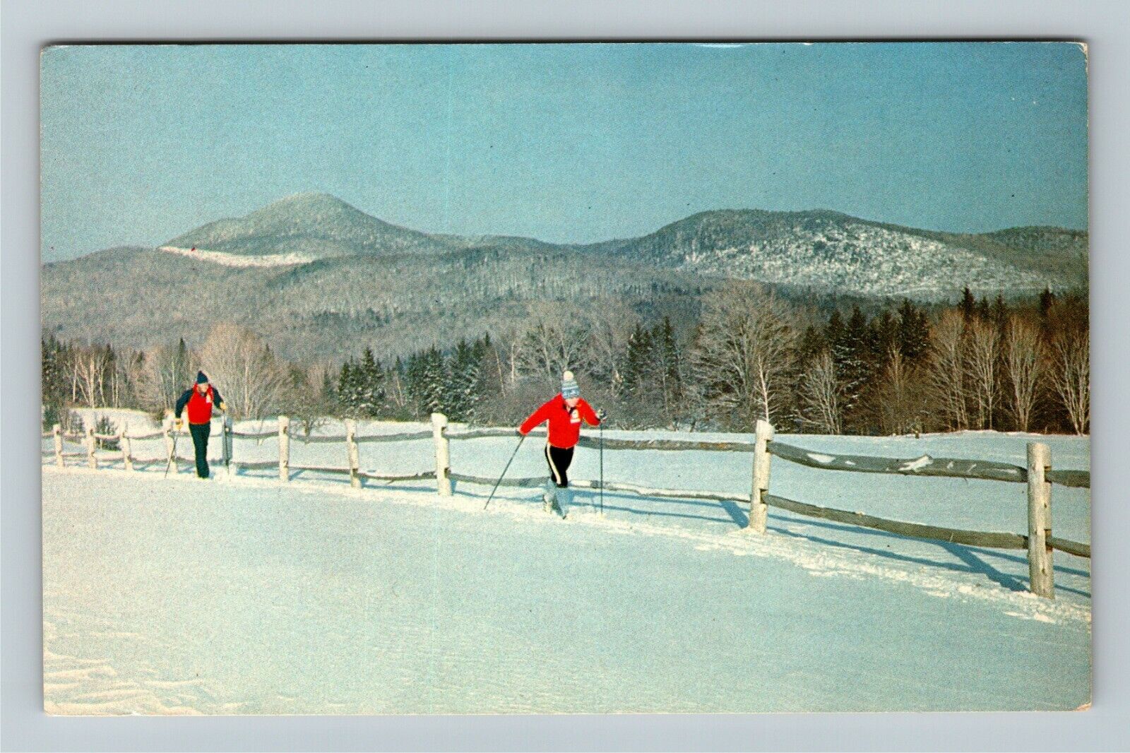 Chittenden VT- Vermont, Mt. Top Ski Touring Center, Vintage Postcard