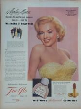 1952 Marilyn Monroe Westmore Hollywood print ad, RARE, Sexy, Retro picture