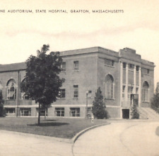 Harlan Paine Auditorium State Hospital Grafton Massachusetts Postcard Vintage picture