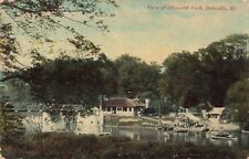 View of Ellsworth Park Danville Illinois IL c1910 Postcard picture