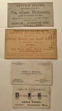 4 Old Business Cards Massachusetts * Boston Roxbury Easthampton & Worchester picture