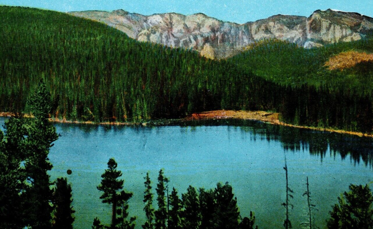 Denver Mountain Parks, Sanborn Souvenir Co., Colorado 323 Echo Lake Postcard