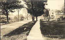 South Londonderry VT Sidewalk & Road c1920 Real Photo Postcard picture
