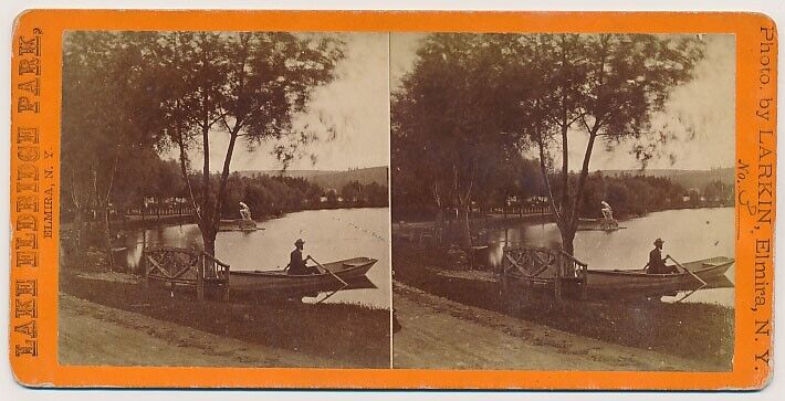 NEW YORK SV - Elmira - Eldridge Park Scenery - JE Larkin 1870s 11