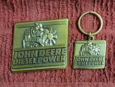 John Deere Belt Buckle And Key Chain Set picture