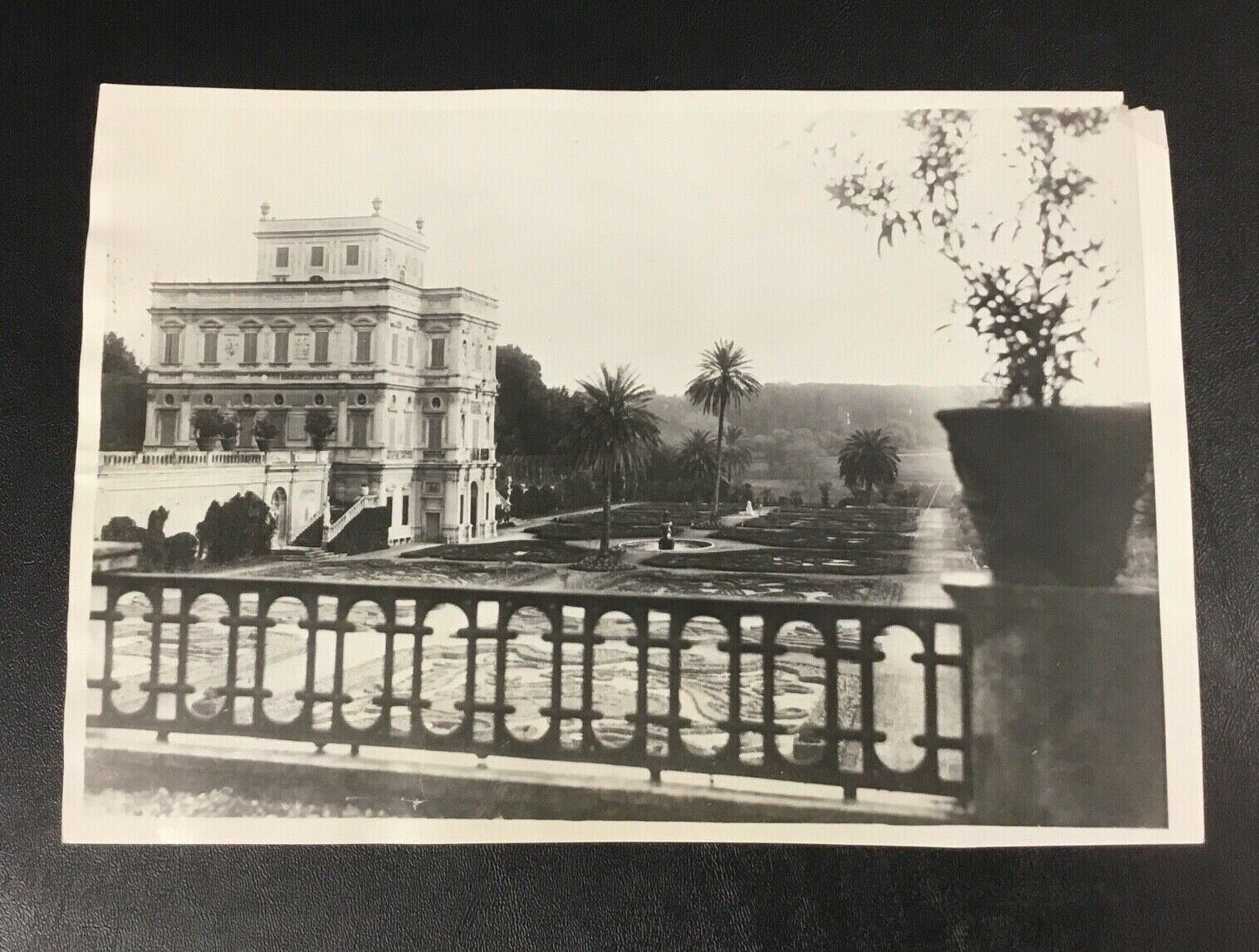 Original 1929 Press Photo Villa Doria Pamphili Rome Italy Vatican City Gardens